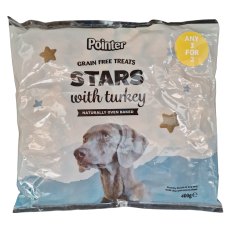 Pointer Grain Free Turkey Stars 400g