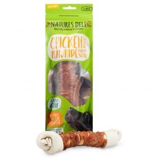 Natures Deli Chicken Wrapped Rawhide Knot Bone 150g