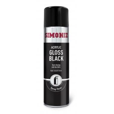 Simoniz Acrylic Spray Paint 500ml Gloss Black
