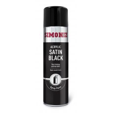 Simoniz Acrylic Spray Paint 500ml Satin Black