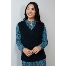 Lily & Me Cedar Plain Tank Vest Navy