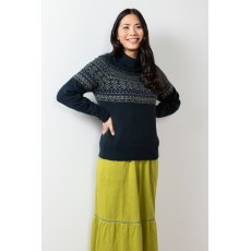 Lily & Me Isle Plain Jumper Navy