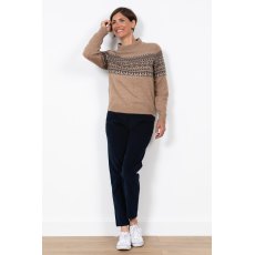 Lily & Me Isle Plain Jumper Taupe