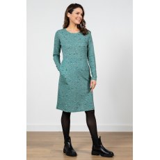 Lily & Me Halmore Floral Stamp Dress Green