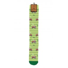 Bartleby Kids Welly Socks Tractor Print