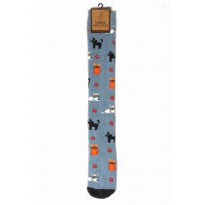 Bartleby Ladies Welly Socks Size 4-7 Cat Print