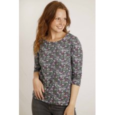 Weird Fish Pinto Organic Printed Jersey T-Shirt Navy