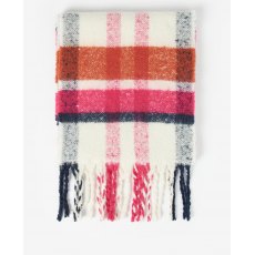 Barbour Rawson Scarf Dahlia/Navy Check