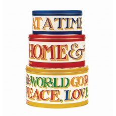 Emma Bridgewater Brighter World Set of 3 Round Nested Cake Tins