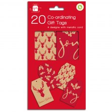 Christmas Kraft Gift Tags 20 Pack
