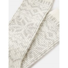 Joules Cosy Socks Size 4-8 Grey Marl
