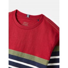Joules Whitlock Kids Top Red Navy Stripe