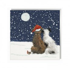 Xmas Card Festive Gathering 6 Pack