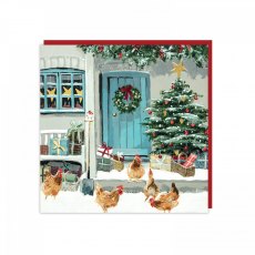 Xmas Card Jolly Welcome 6 Pack