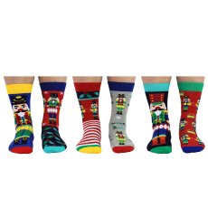 United Oddsocks Cracking Christmas  6-11 6 Pack