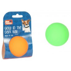 Glow In The Dark Dog Ball Pink