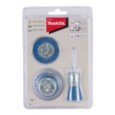 Makita 3 Piece Brush Set Fine (240 Grit) Blue