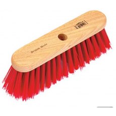 Poly Stiff Broom Head Red