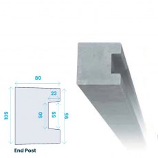 Concrete Slotted End Post 2400mm
