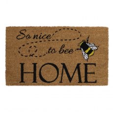 JVL Coir Nice To Bee Home Mat 40 x 70cm