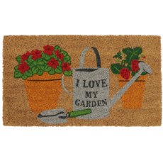 JVL Coir I Love My Garden Mat 40 x 70cm