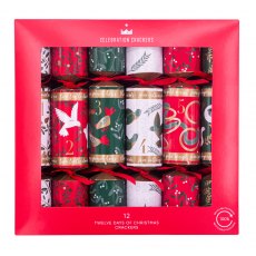 Celebration Crackers 12" Christmas Cracker 12 Days of Christmas 12 Pack