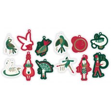 Celebration Crackers 12" Christmas Cracker 12 Days of Christmas 12 Pack