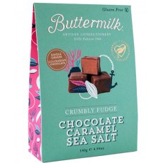 Buttermilk Milk Chocolate, Caramel & Sea Salt Fudge 140g