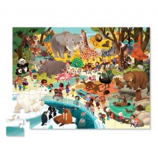 Crocodile Creek Puzzle Day At The Zoo 48 Piece