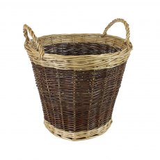 JVL Classic Two Tone Log Basket