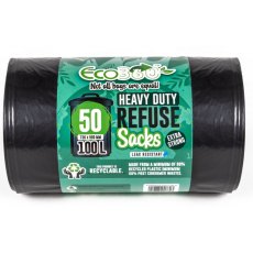 Heavy Duty 100L Refuse Sack 50 Pack