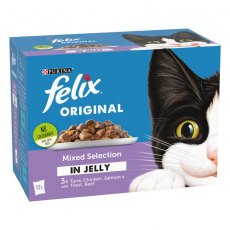 Felix Cat Food Mixed Selection In Jelly 12 x 100g