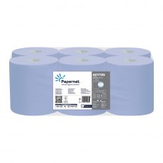 Papernet Workshop Wipe Centrefeed 2ply Blue 6 Pack