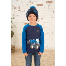 Lighthouse Mason Long Sleeve Top Blue Tractor