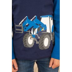 Lighthouse Mason Long Sleeve Top Blue Tractor