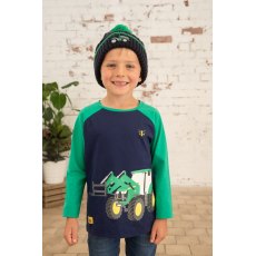 Lighthouse Mason Long Sleeve Top Green Tractor