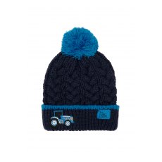 Lighthouse Bobbie Bobble Hat Blue Tractor