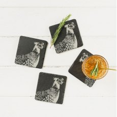 Pheasant Slate Coasters 4 Pack