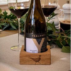 Pheasant Oak Wine Bottle Coaster