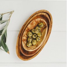 Olive Wood Stacking Bowl Set