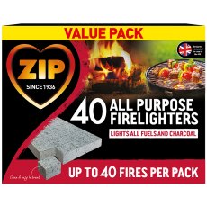 Zip Firelighter Block 40 Pack