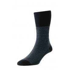 Jacquard Softop Sock Navy 6-11