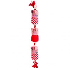 House of Paws Party Animal Christmas Pigs In Blankets Rope Toy