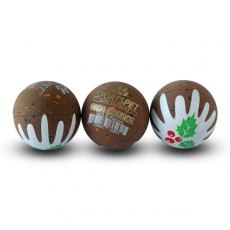 Sportspet Christmas Pudding High Bounce 3 Pack