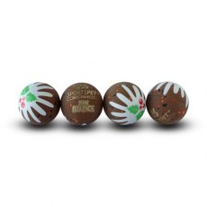 Sportspet Christmas Pudding Mini Bounce 4 Pack