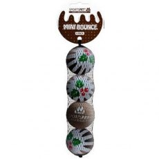 Sportspet Christmas Pudding Mini Bounce 4 Pack