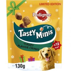 Pedigree Christmas Tasty Minis Chewy Cubes With Turkey 130g