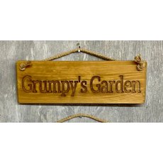 Novelty Grumpy's Garden Wooden Sign 30cm