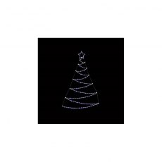 Ultra Brights Wavy Tree Lights With Timer White 140 LED