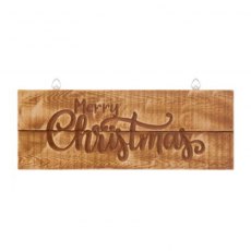 Merry Christmas Wooden Plaque 45cm
